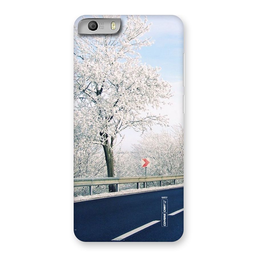 White Snow Tree Back Case for Micromax Canvas Knight 2