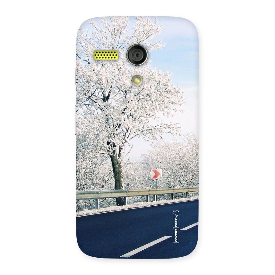 White Snow Tree Back Case for Moto G