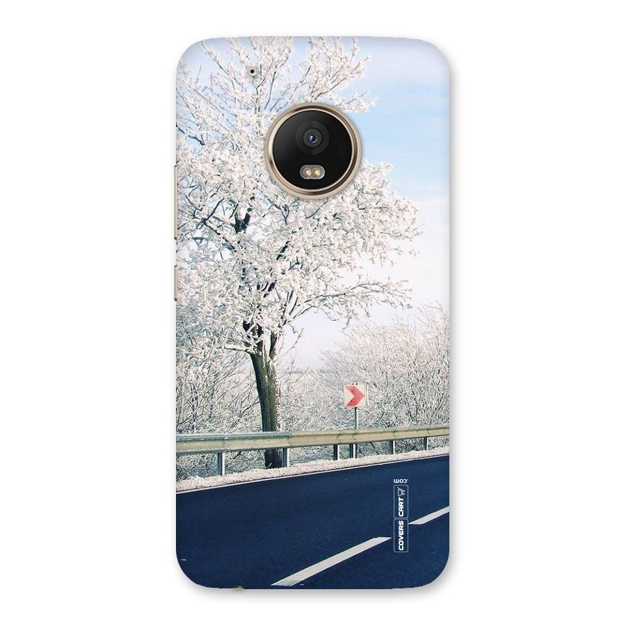 White Snow Tree Back Case for Moto G5 Plus