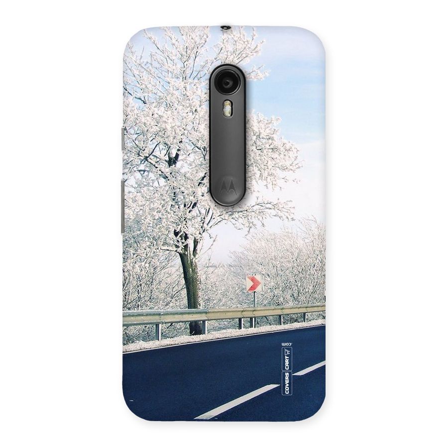 White Snow Tree Back Case for Moto G Turbo