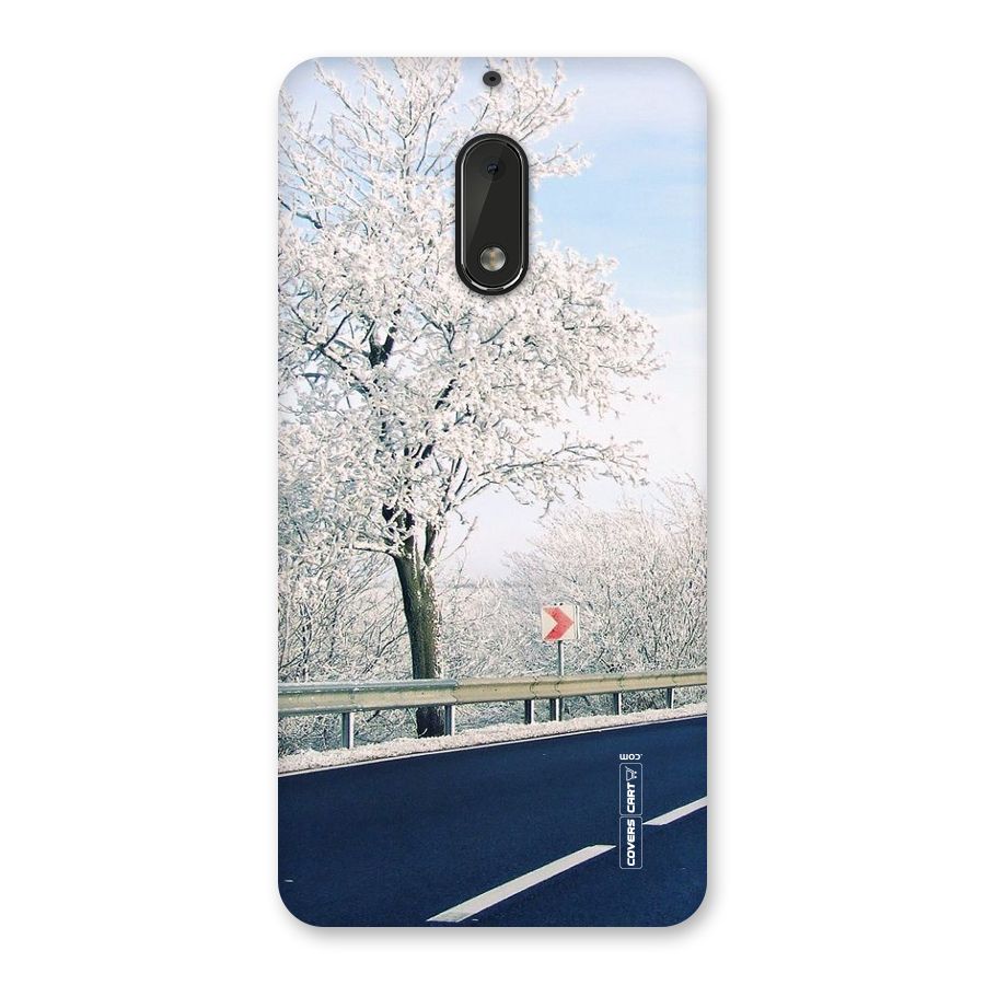 White Snow Tree Back Case for Nokia 6