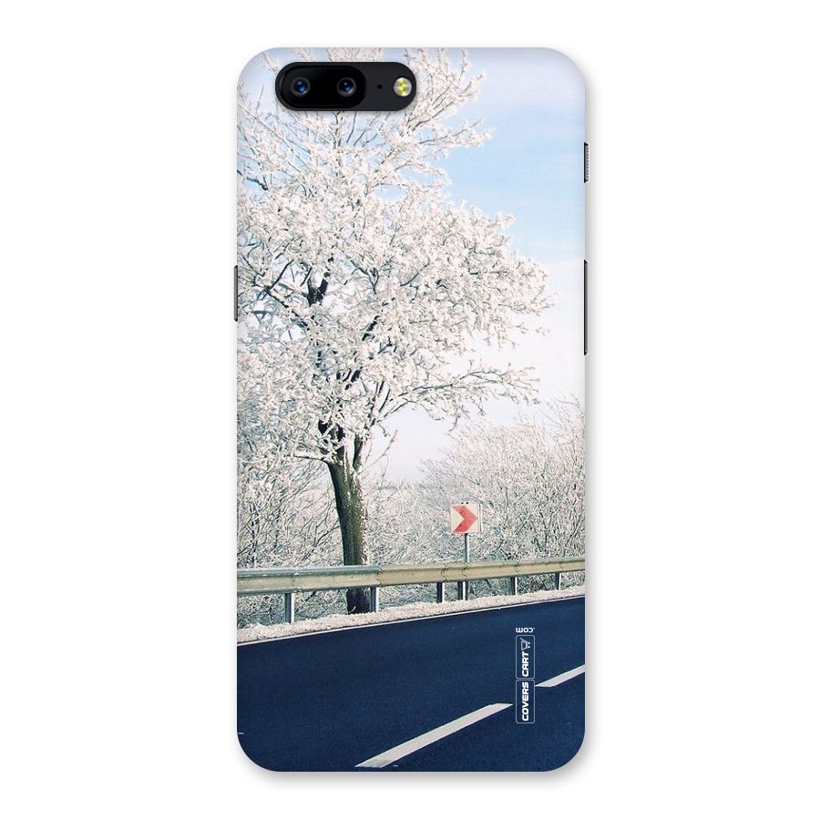 White Snow Tree Back Case for OnePlus 5