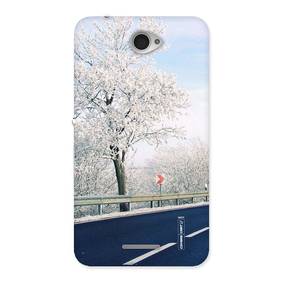 White Snow Tree Back Case for Sony Xperia E4