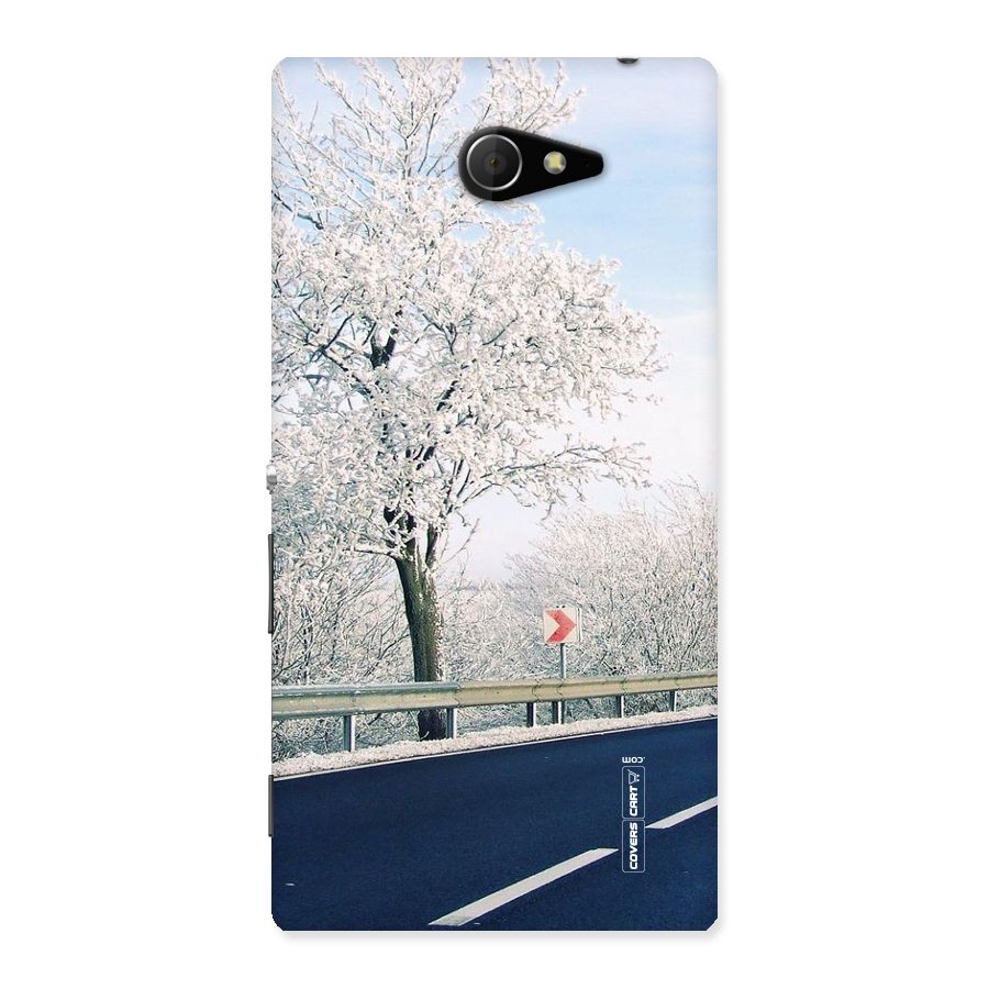 White Snow Tree Back Case for Sony Xperia M2