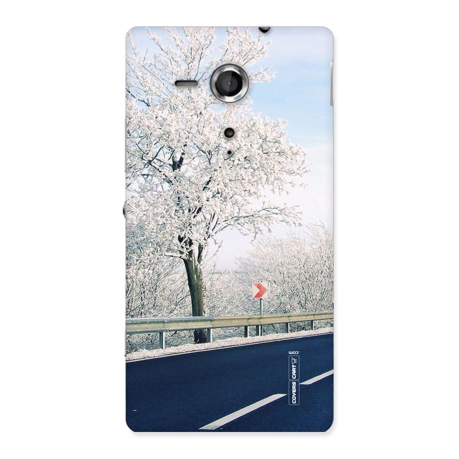 White Snow Tree Back Case for Sony Xperia SP