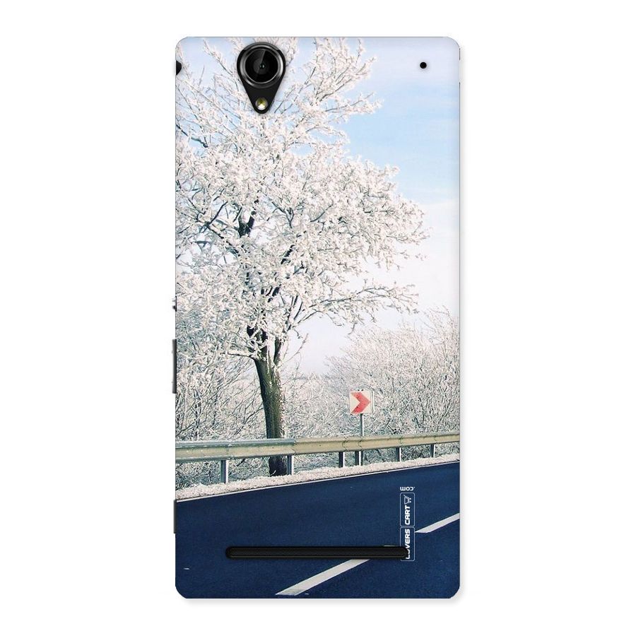 White Snow Tree Back Case for Sony Xperia T2