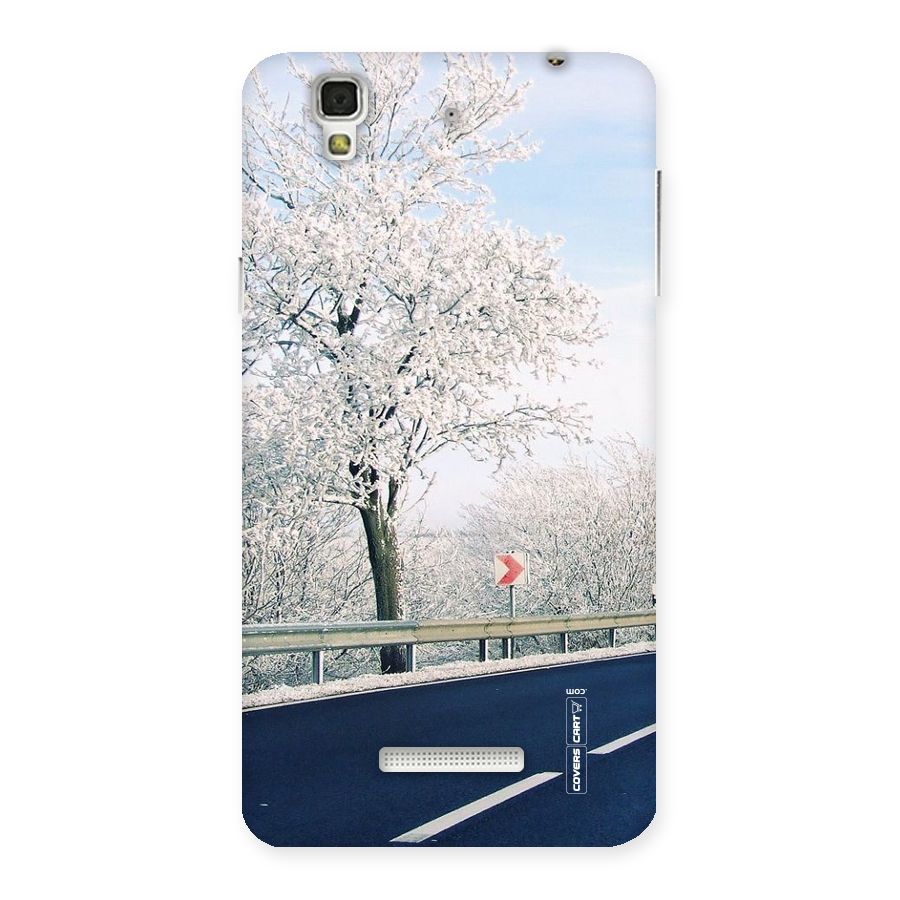 White Snow Tree Back Case for Yu Yureka
