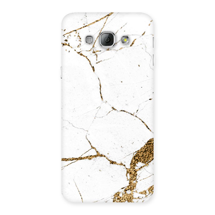White and Gold Design Back Case for Galaxy A8