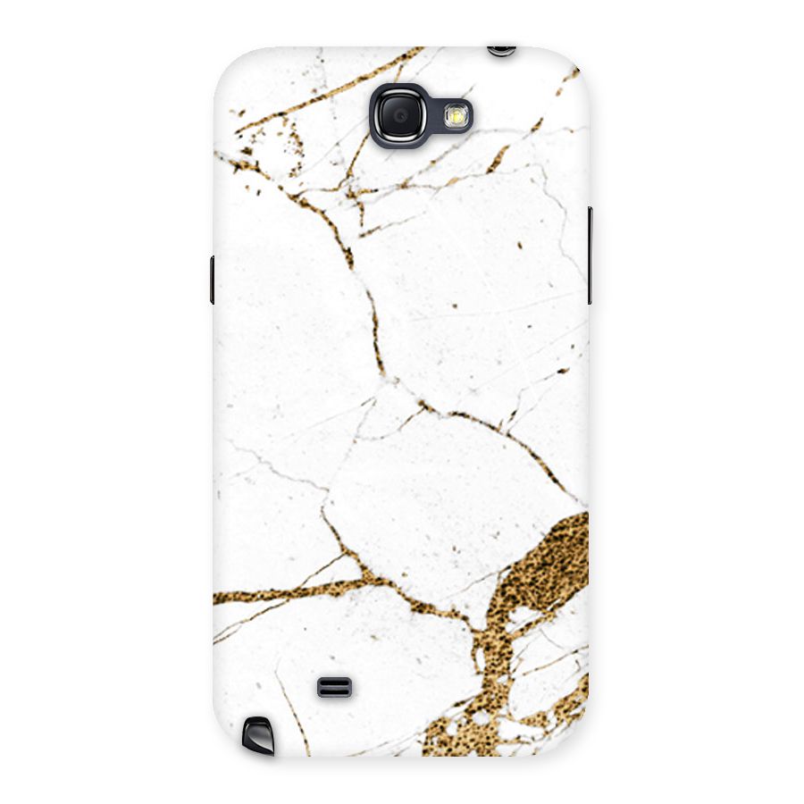White and Gold Design Back Case for Galaxy Note 2
