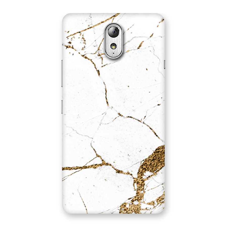 White and Gold Design Back Case for Lenovo Vibe P1M