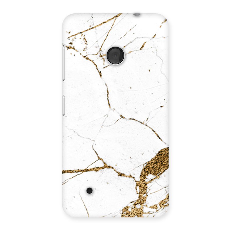 White and Gold Design Back Case for Lumia 530