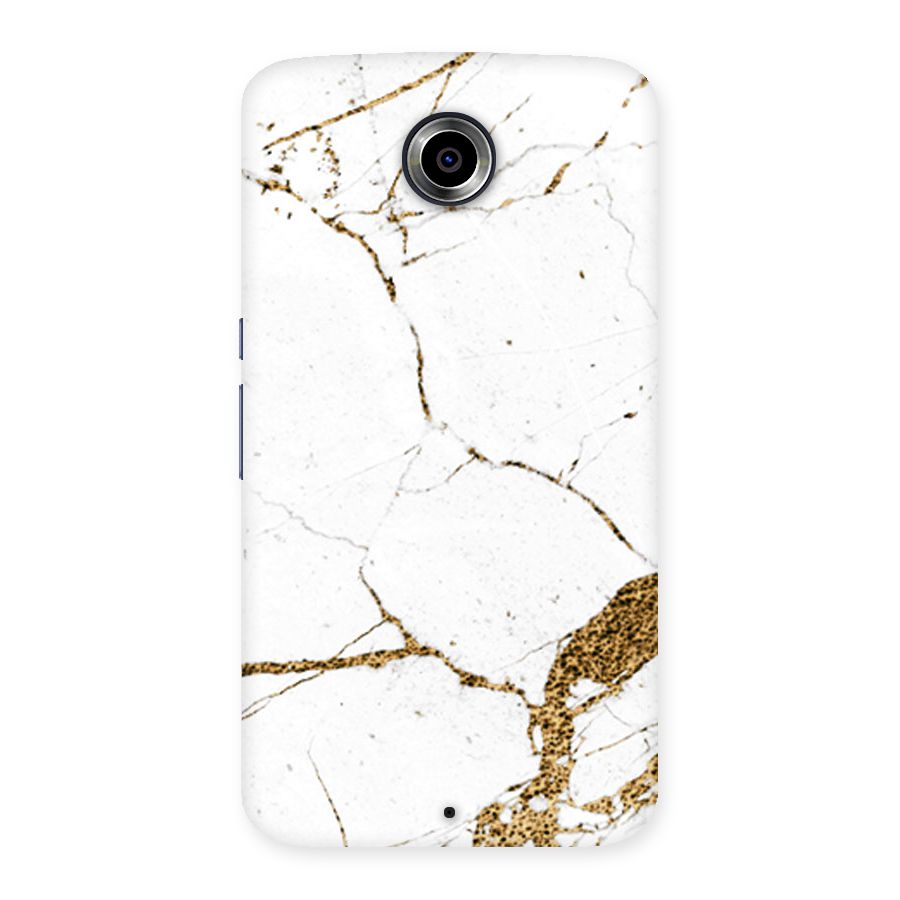 White and Gold Design Back Case for Nexsus 6