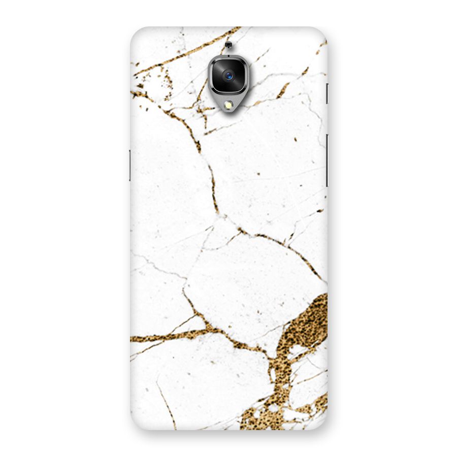 White and Gold Design Back Case for OnePlus 3