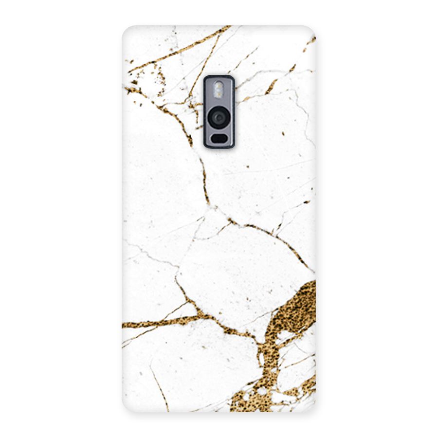 White and Gold Design Back Case for OnePlus Two