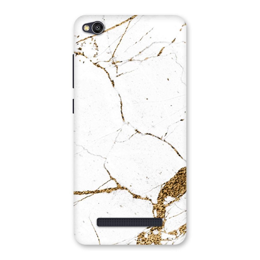 White and Gold Design Back Case for Redmi 4A