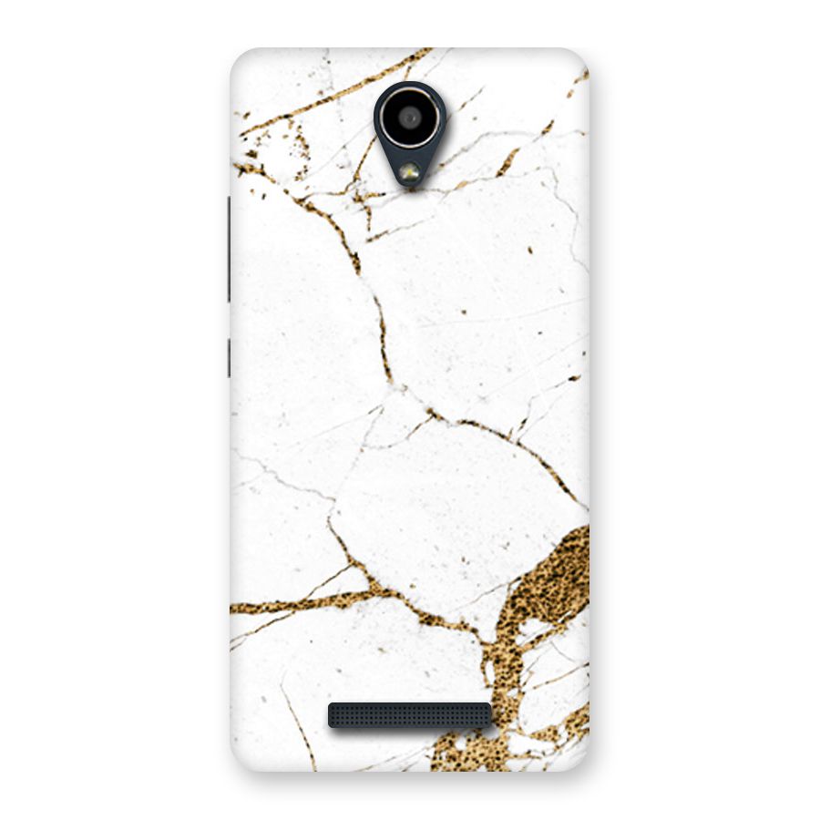 White and Gold Design Back Case for Redmi Note 2