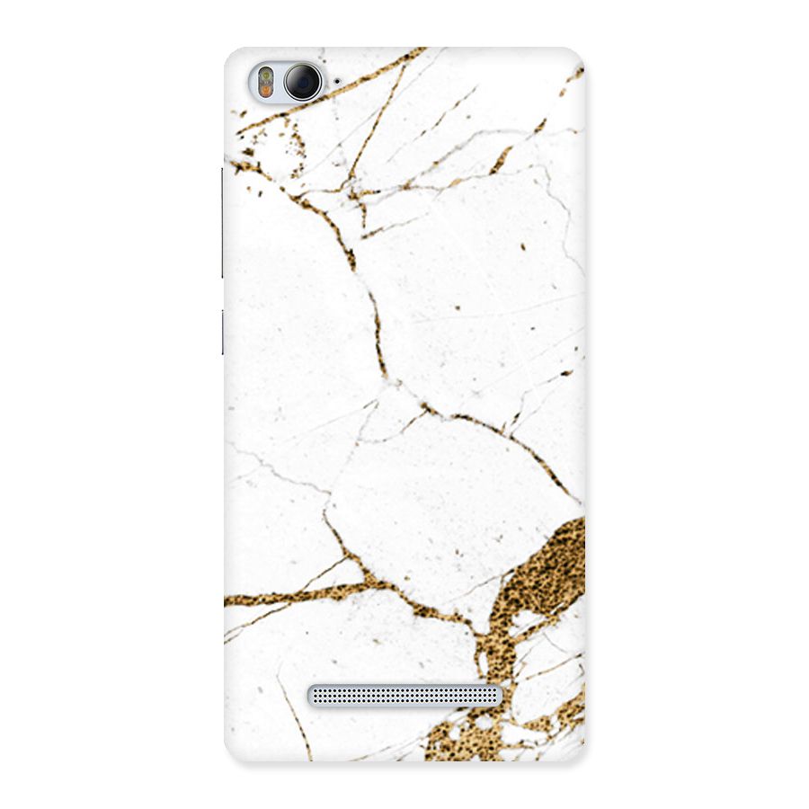 White and Gold Design Back Case for Xiaomi Mi4i