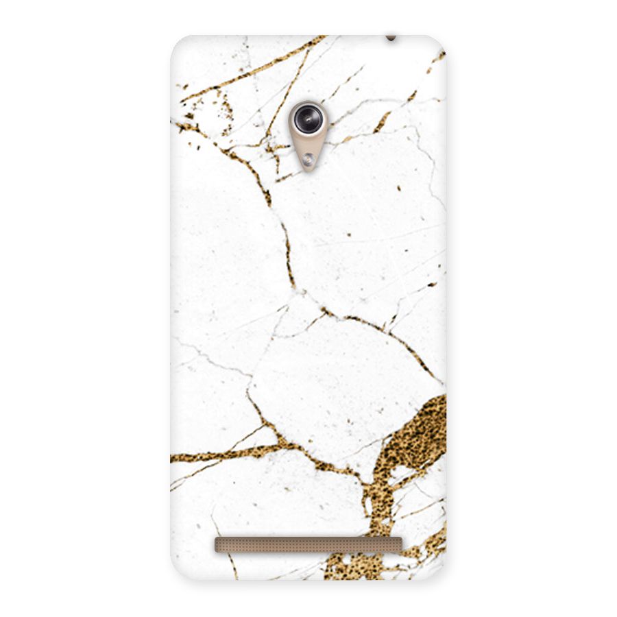 White and Gold Design Back Case for Zenfone 6