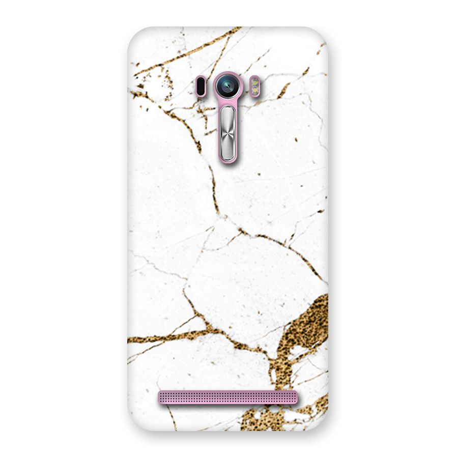 White and Gold Design Back Case for Zenfone Selfie