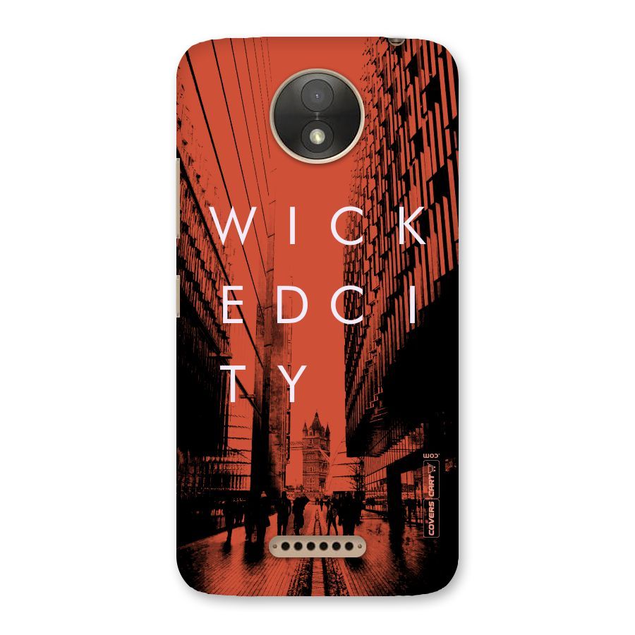 Wicked City Back Case for Moto C Plus