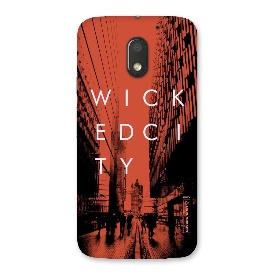 Wicked City Back Case for Moto E3 Power