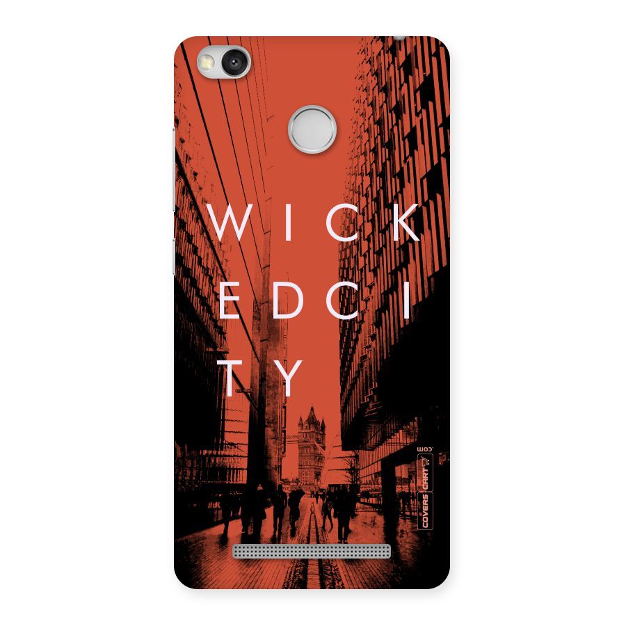 Wicked City Back Case for Redmi 3S Prime