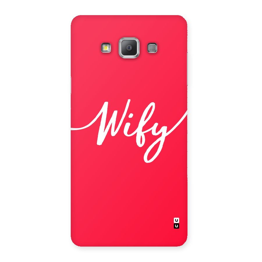 Wify Back Case for Galaxy A7