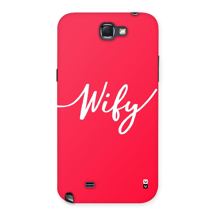 Wify Back Case for Galaxy Note 2