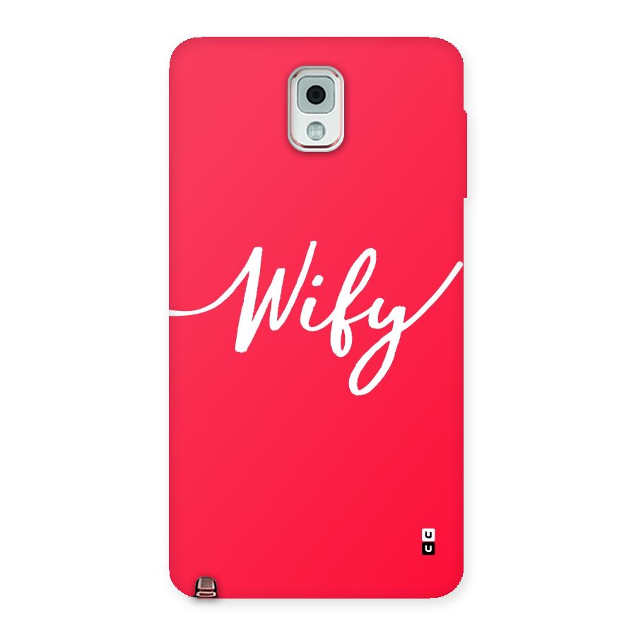 Wify Back Case for Galaxy Note 3