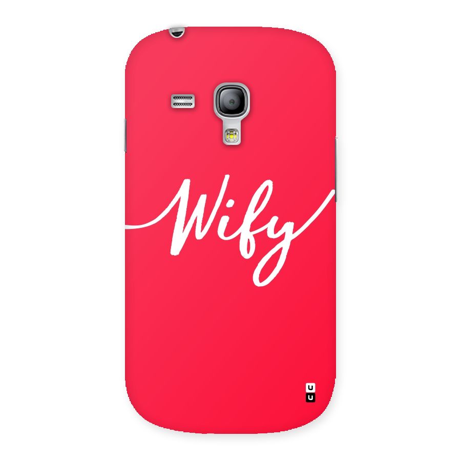 Wify Back Case for Galaxy S3 Mini
