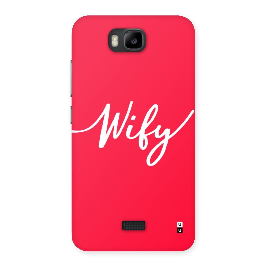Wify Back Case for Honor Bee