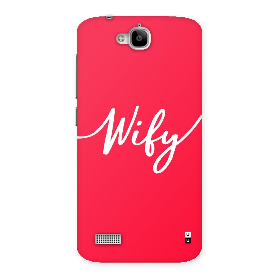 Wify Back Case for Honor Holly