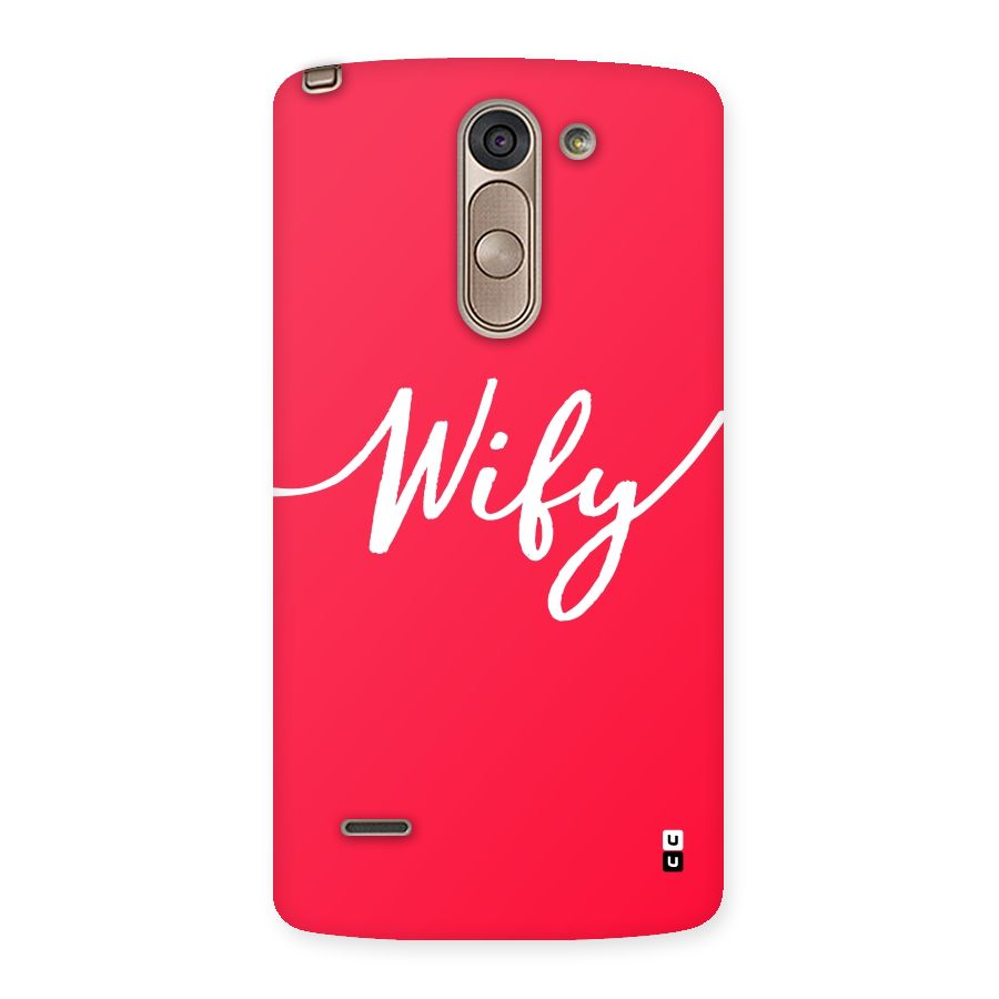 Wify Back Case for LG G3 Stylus