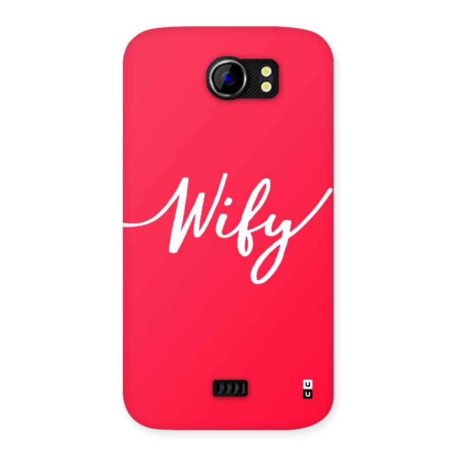 Wify Back Case for Micromax Canvas 2 A110