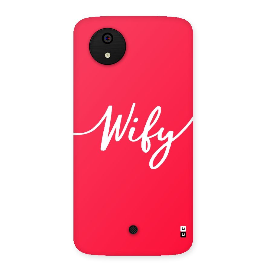 Wify Back Case for Micromax Canvas A1
