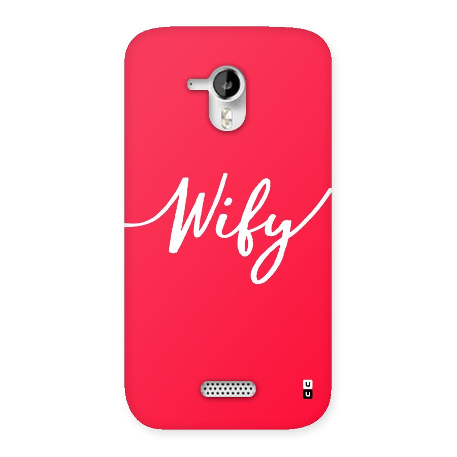 Wify Back Case for Micromax Canvas HD A116