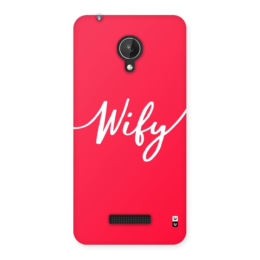 Wify Back Case for Micromax Canvas Spark Q380
