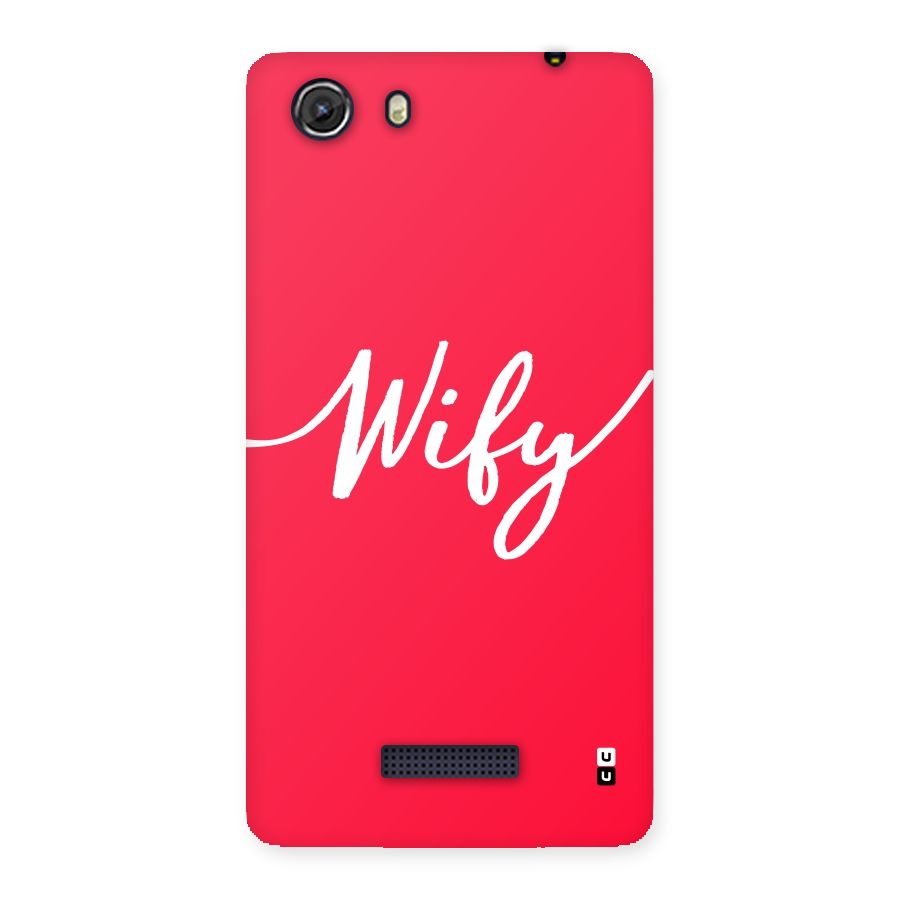 Wify Back Case for Micromax Unite 3