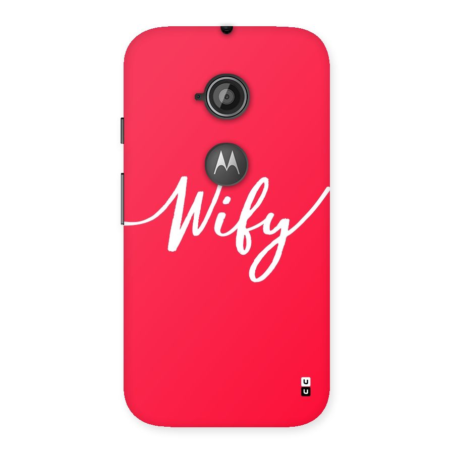 Wify Back Case for Moto E 2nd Gen