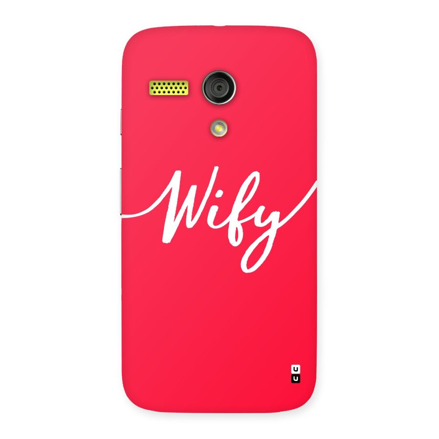 Wify Back Case for Moto G