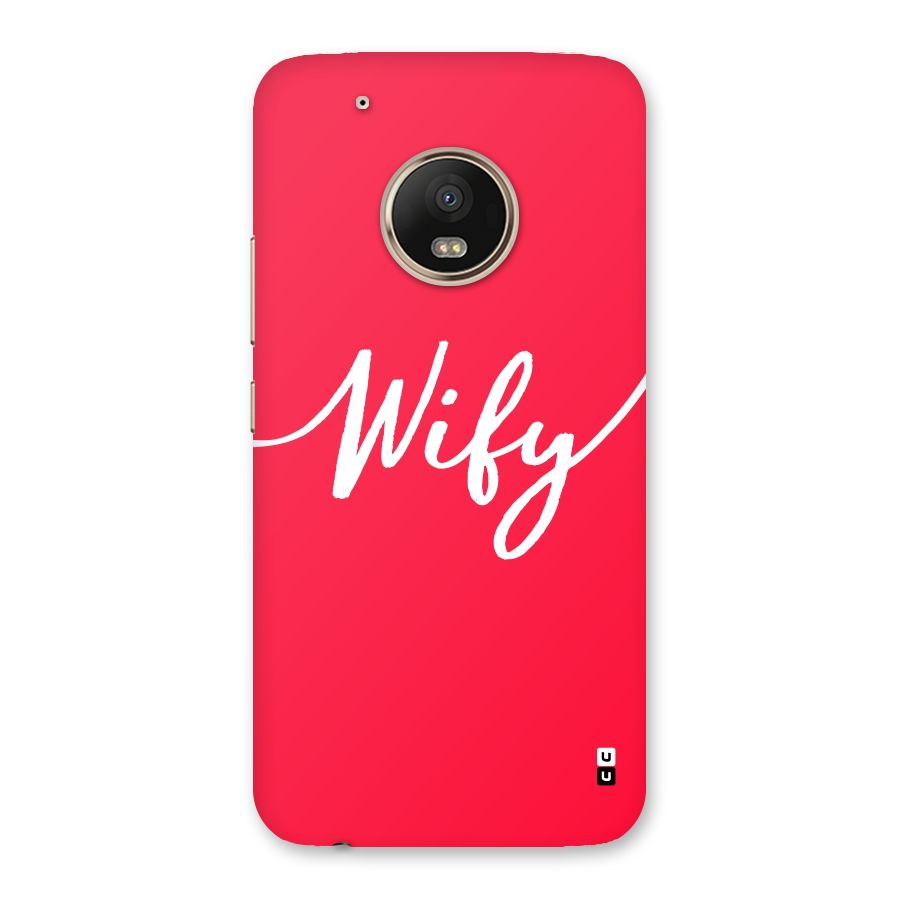 Wify Back Case for Moto G5 Plus