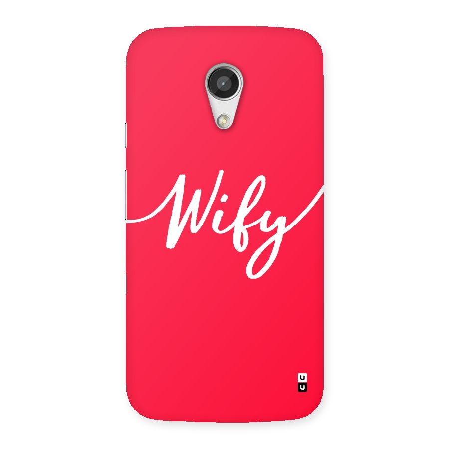 Wify Back Case for Moto G 2nd Gen