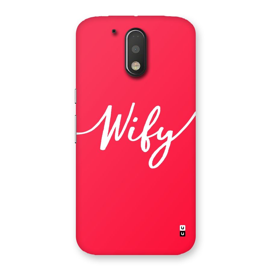 Wify Back Case for Motorola Moto G4
