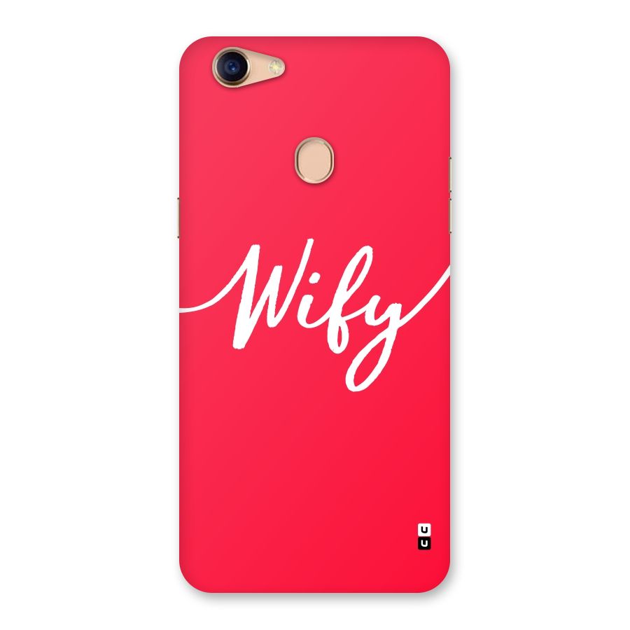 Wify Back Case for Oppo F5