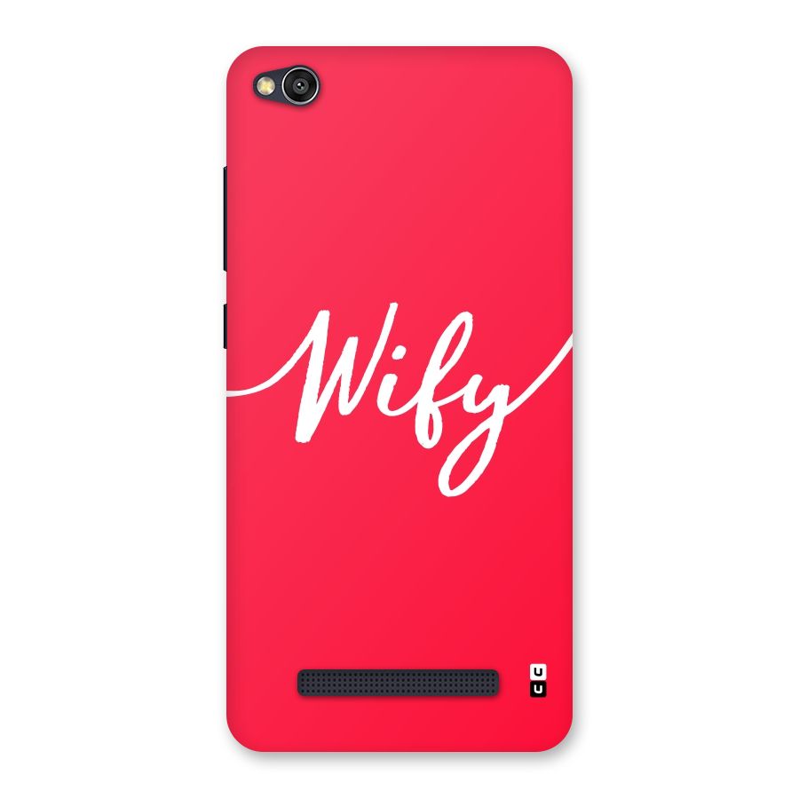 Wify Back Case for Redmi 4A