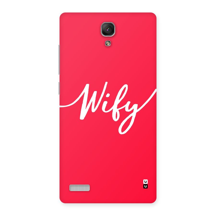 Wify Back Case for Redmi Note Prime