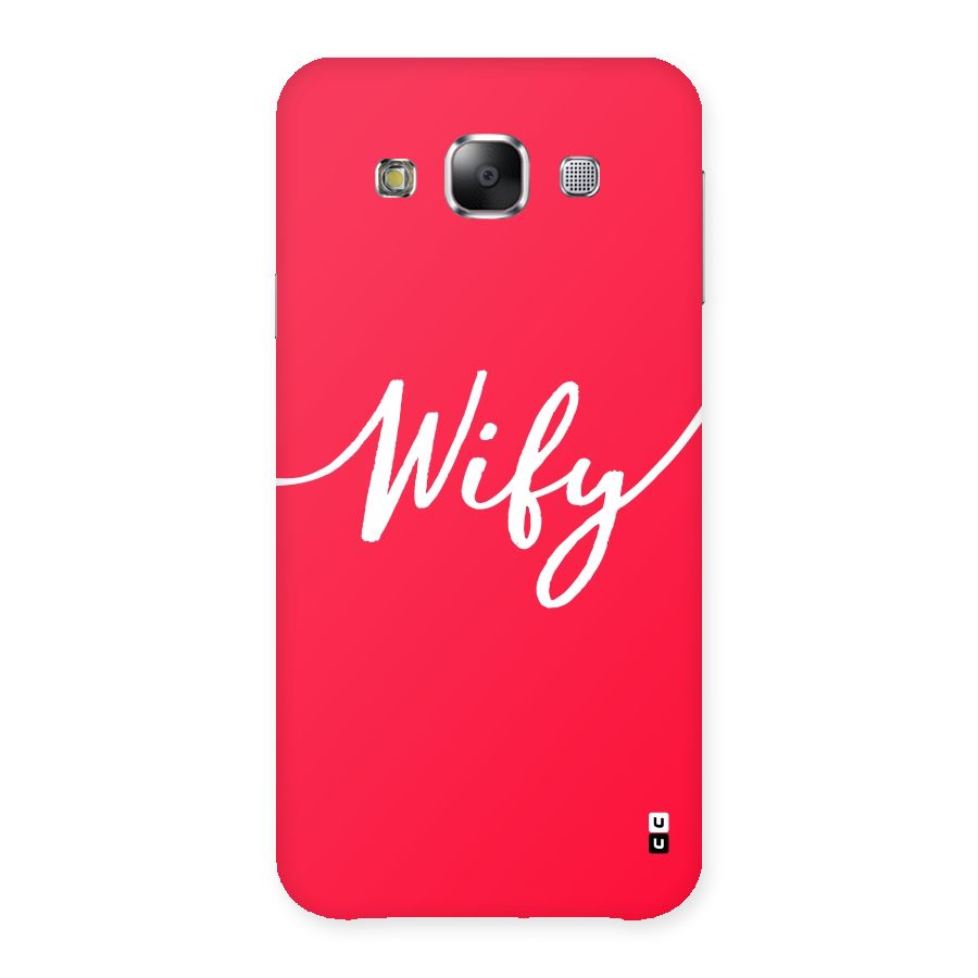 Wify Back Case for Samsung Galaxy E5