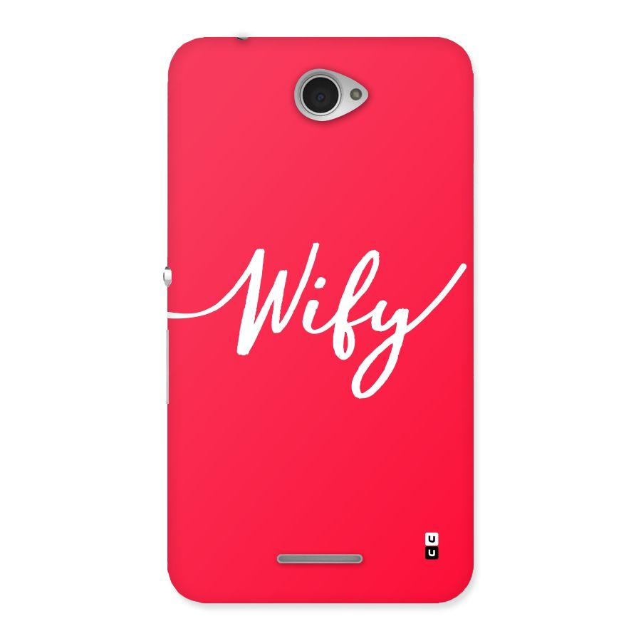 Wify Back Case for Sony Xperia E4