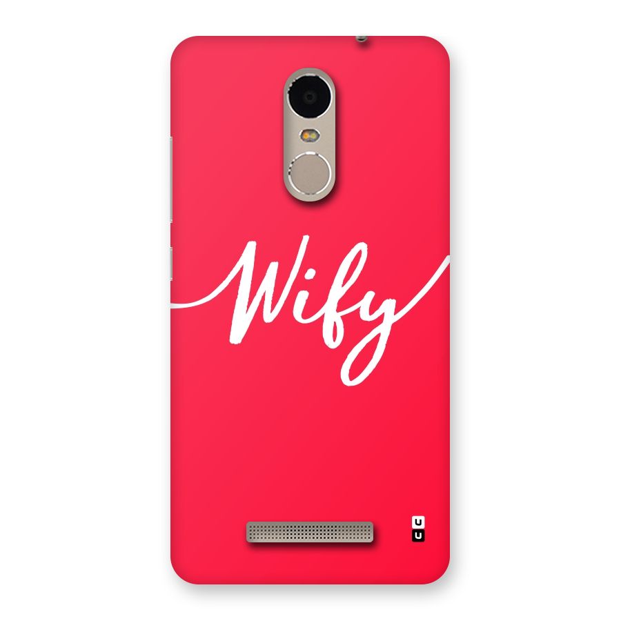 Wify Back Case for Xiaomi Redmi Note 3