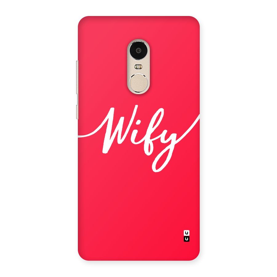 Wify Back Case for Xiaomi Redmi Note 4